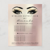 Makeup Artist Beauty Salon Lashes Flyer Champaigne (Voorkant)