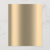 Makeup Artist Beauty Salon Lashes Flyer Price Gold (Achterkant)