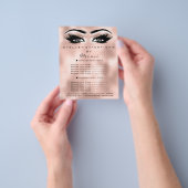 Makeup Artist Beauty Salon Lashes Flyer Roos Blush (Hand)