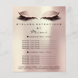 Makeup Artist Beauty Salon Lashes Flyer Roos Spark