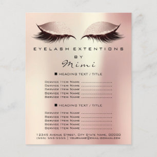 Makeup Artist Beauty Salon Lashes Flyer Roos Spark