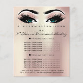 Makeup Artist Beauty Salon Lashes Roos Blue Eyes Flyer (Voorkant)
