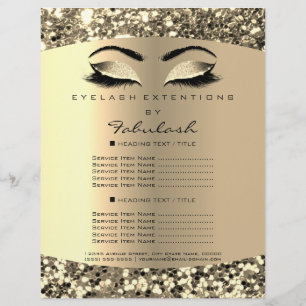 Makeup Artist Beauty Salon Luxury Flyer-prijzen Flyer