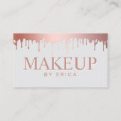 Makeup Artist Beauty Salon Roos Gold Drivers Visitekaartje (Voorkant)