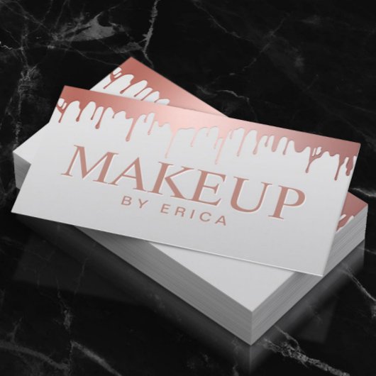 Makeup Artist Beauty Salon Roos Gold Drivers Visitekaartje