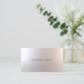 Makeup Artist Beauty Salon Stylish Glamor Plain Visitekaartje (Staand voorkant)