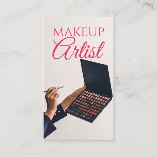 Makeup Artist Beauty Salon Visitekaartje (Voorkant)