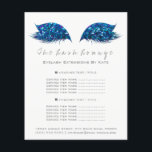 Makeup Artist Beauty Salon White Flyer Blue Navy<br><div class="desc">florenceK luxe schoonheidssalon</div>