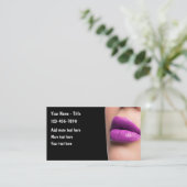 Makeup Artist Beauty Theme Visitekaartjes (Staand voorkant)