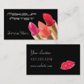 Makeup Artist Beauty Visitekaartje (Voorkant / Achterkant)