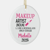 Makeup Artist Best Ever Keramisch Ornament (Rechts)