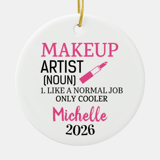 Makeup Artist Best Ever Keramisch Ornament (Voorkant)