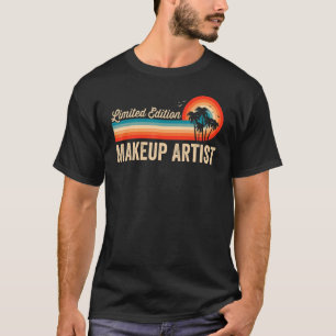 Makeup Artist Birthday Retro  Mannen Papa T-shirt