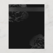 Makeup Artist Black Floral Beauty Salon Brochures (Achterkant)