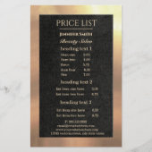 Makeup Artist Black Gold flyer (Voorkant)