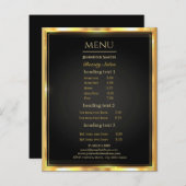 Makeup Artist Black Gold flyer (Voorkant / Achterkant)