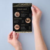Makeup Artist Black Gold Marble flyer (Hand)