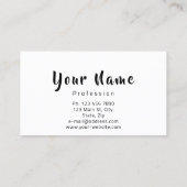 Makeup Artist Black Red Kiss Lips VIP Glitter Visitekaartje (Achterkant)