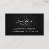 Makeup Artist Black Ribbon Wraping Gold Glitter Visitekaartje (Achterkant)