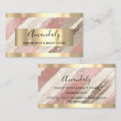 Makeup Artist Blogger Influencer Roos Gold omgeven Visitekaartje (Voorkant / Achterkant)