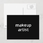 Makeup Artist Briefkaart (Voorkant / Achterkant)