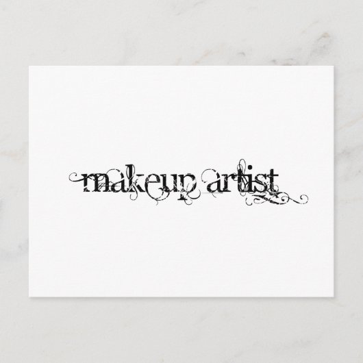 Makeup Artist Briefkaart (Voorkant)