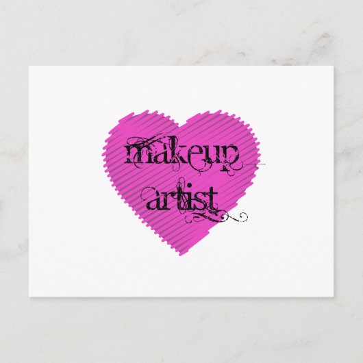 Makeup Artist Briefkaart (Voorkant)