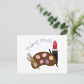 Makeup Artist Briefkaart (Staand voorkant)