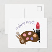 Makeup Artist Briefkaart (Voorkant / Achterkant)