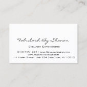 Makeup Artist Brow Eyelash Blauwgroen Visitekaartje (Achterkant)