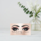 Makeup Artist Brow Eyelash Skinny Roos Visitekaartje (Staand voorkant)
