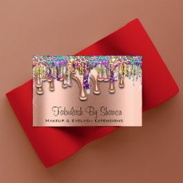 Makeup Artist Brow Paarse Holograaf Visitekaartje