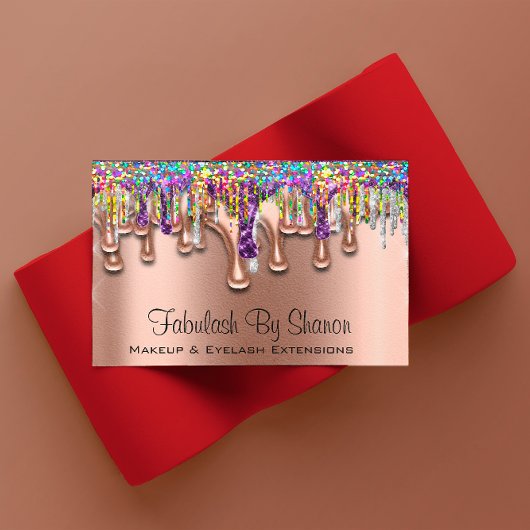 Makeup Artist Brow Paarse Holograaf Visitekaartje