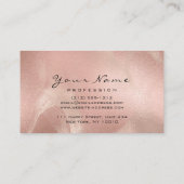 Makeup Artist Brown Lashes Glitter Skin Roos Gold Visitekaartje (Achterkant)