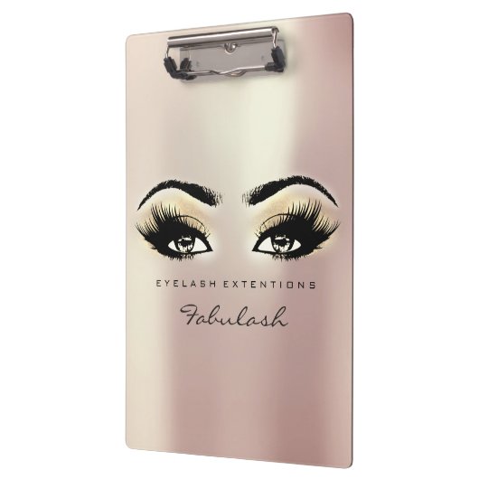 Makeup Artist Brown Studio Lashes Champaigne Pink Klembord (Links)