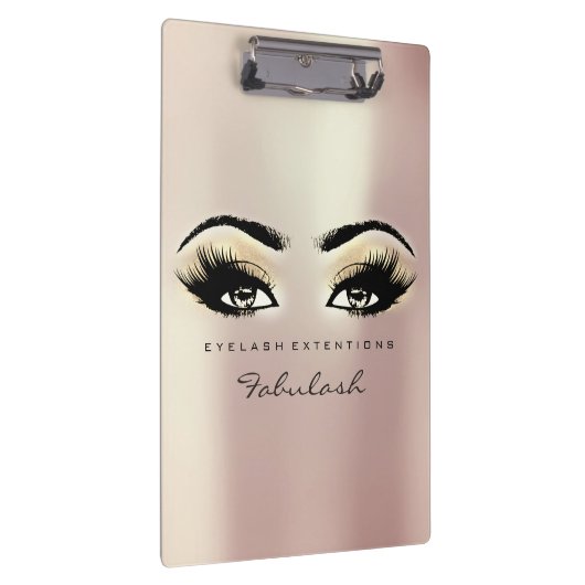 Makeup Artist Brown Studio Lashes Champaigne Pink Klembord (Rechts)