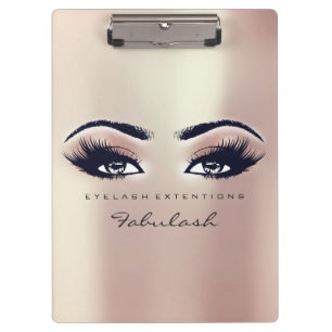 Makeup Artist Brown Studio Lashes Roze Rozenvroege Klembord