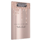 Makeup Artist Brown Wax Lashes Spark Drip Event Klembord (Rechts)