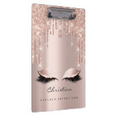 Makeup Artist Brown Wax Lashes Spark Event Eyes Klembord (Rechts)