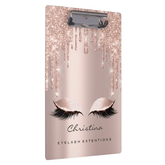 Makeup Artist Brown Wax Lashes Spark Event Eyes Klembord (Rechts)