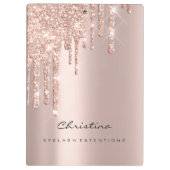 Makeup Artist Brown Wax Lashes Spark Event Planner Klembord (Achterkant)