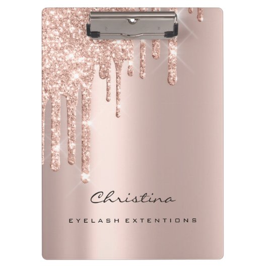 Makeup Artist Brown Wax Lashes Spark Event Planner Klembord (Voorkant)