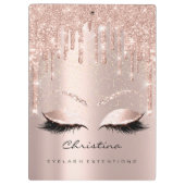 Makeup Artist Browns Lashes Spark Confetti Gold Klembord (Achterkant)