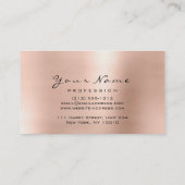 Makeup Artist Brows Eyes Lashes Glitter Peach Roos Visitekaartje (Achterkant)