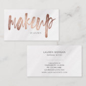 Makeup Artist Brush Typografie | VISITEKAARTJE (Voorkant / Achterkant)