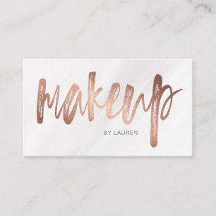 Makeup Artist Brush Typografie VISITEKAARTJE