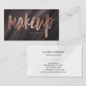 Makeup Artist Brush Typografie | VISITEKAARTJE (Voorkant / Achterkant)
