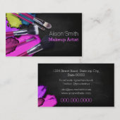 Makeup Artist brushes / Cosmetic Brushes Visitekaartje (Voorkant / Achterkant)