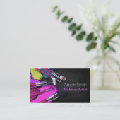 Makeup Artist brushes / Cosmetic Brushes Visitekaartje (Staand voorkant)