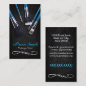 Makeup Artist brushes / Cosmetic Brushes Visitekaartje (Voorkant / Achterkant)